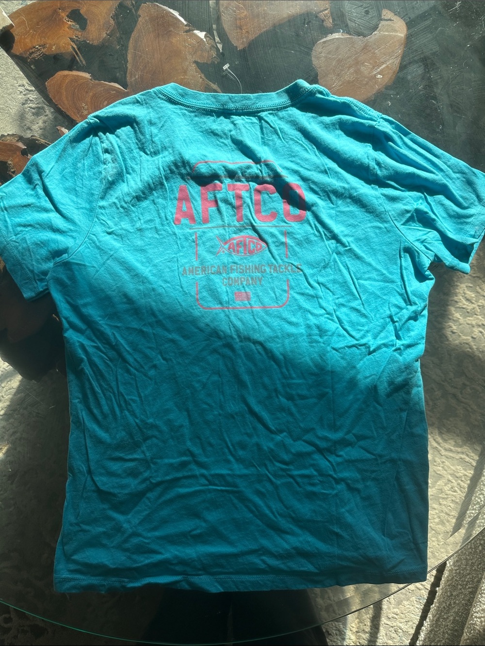 AFTCO Teal Short-Sleeve Graphic Tee for Kids